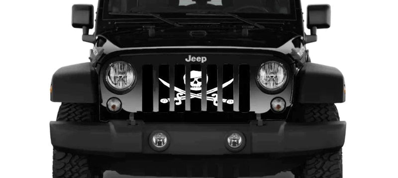 Set Sail Pirate Themed Grille Insert - Multi Color Options - Goats Trail