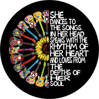 She Dances to Her Own Song Spare Tire Covers - Goats Trail