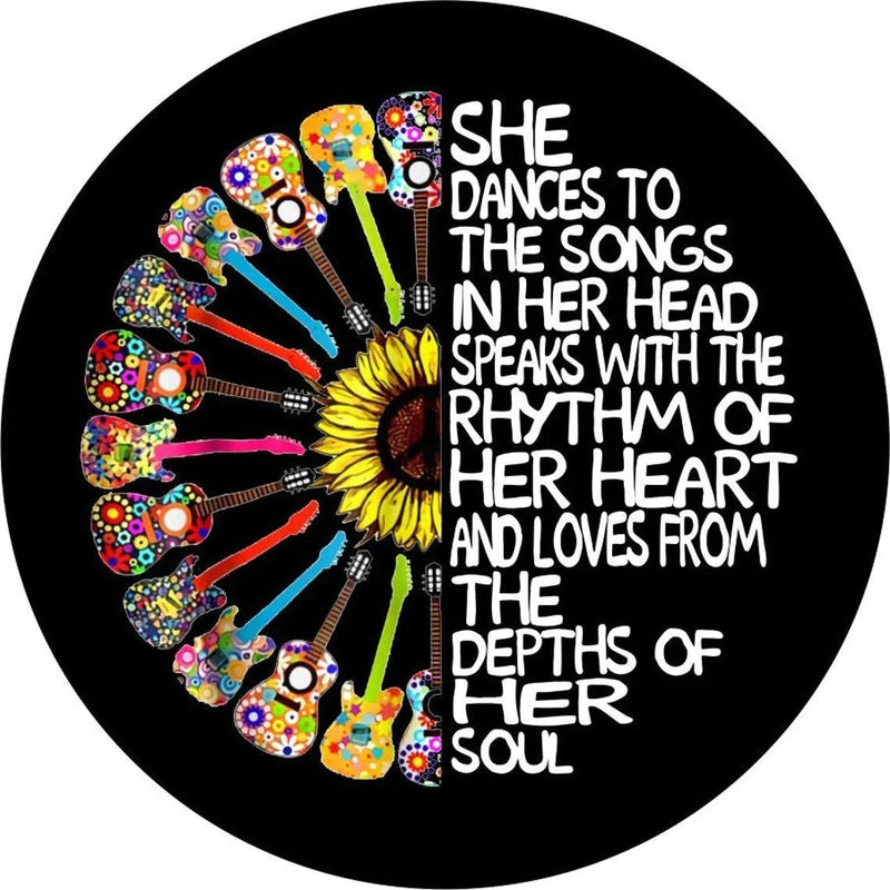 She Dances to Her Own Song Spare Tire Covers - Goats Trail