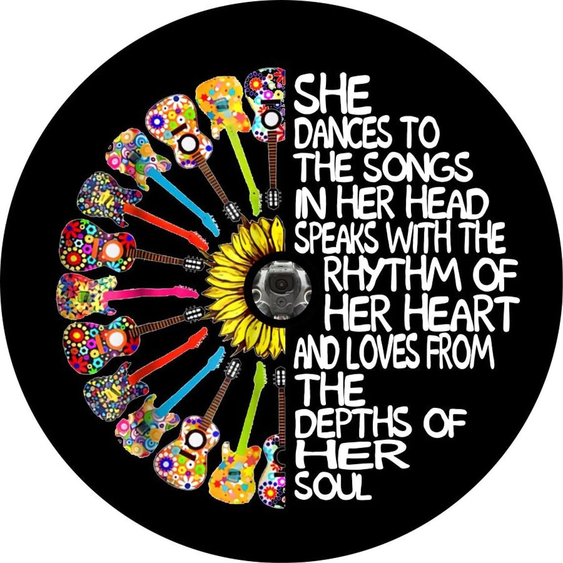 She Dances to Her Own Song Spare Tire Covers - Goats Trail