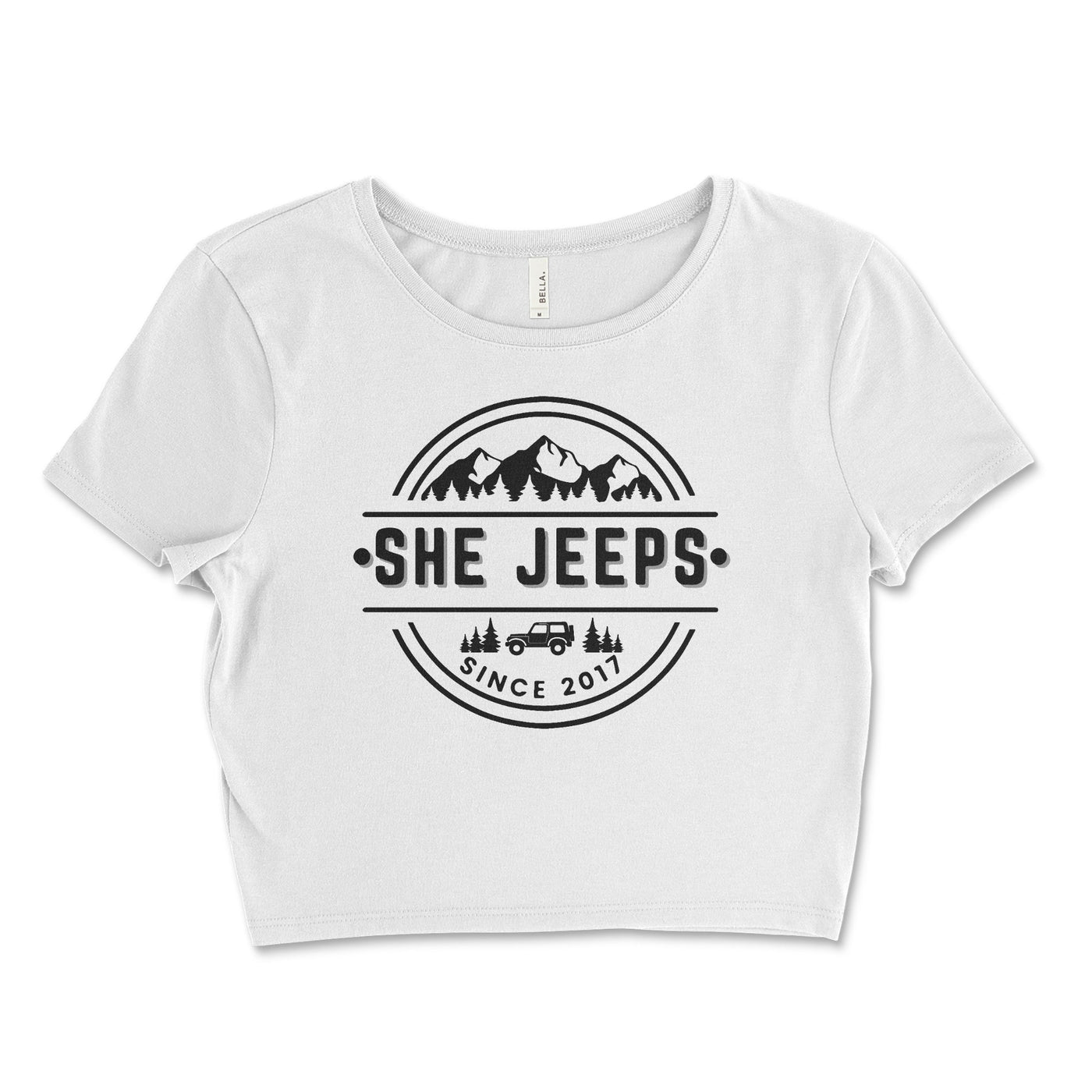 She Jeeps Women's Crop Top White / Small Crop Top