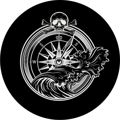 Skull and Compass Spare Tire Cover - Goats Trail