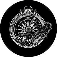Skull and Compass Spare Tire Cover - Goats Trail