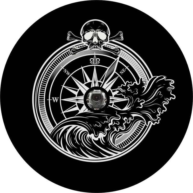 Skull and Compass Spare Tire Cover - Goats Trail