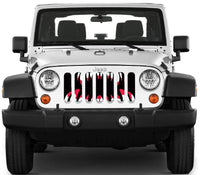 Spooky Monster Grille Insert - Fearsome Monster Design - Goats Trail