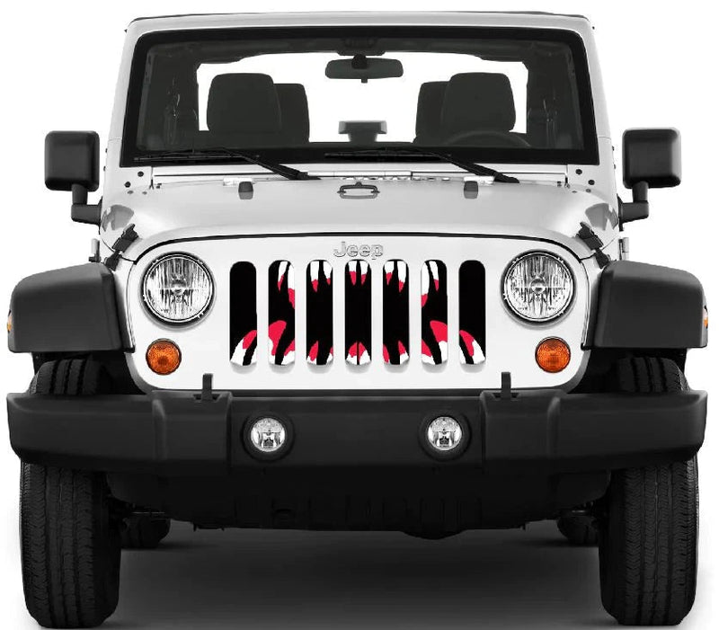 Spooky Monster Grille Insert - Fearsome Monster Design - Goats Trail