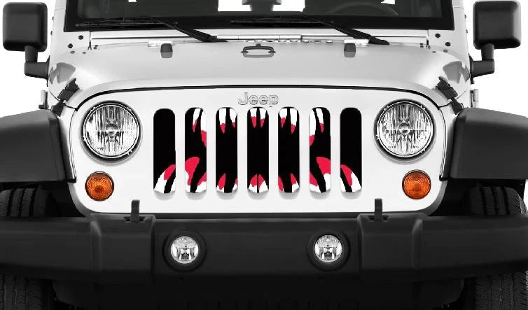 Spooky Monster Grille Insert - Fearsome Monster Design - Goats Trail