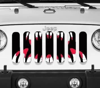 Spooky Monster Grille Insert - Fearsome Monster Design - Goats Trail