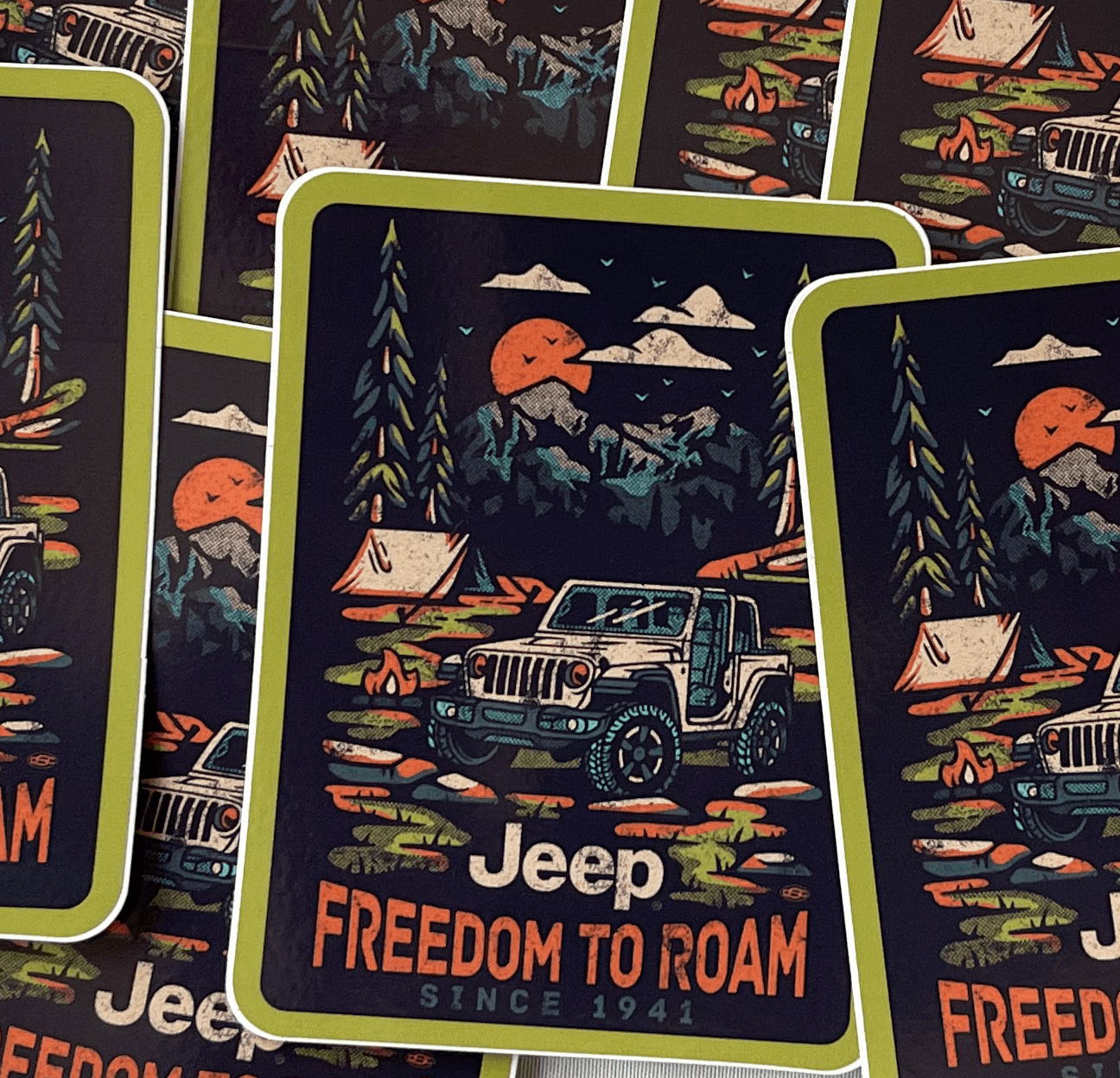 Sticker-Jeep Freedom to Roam - Goats Trail