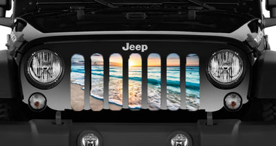 Summertime Beach Jeep Grille Insert - Goats Trail Off-Road Apparel Company