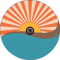 Sunrise, Sunset, Repeat Spare Tire Cover - Goats Trail