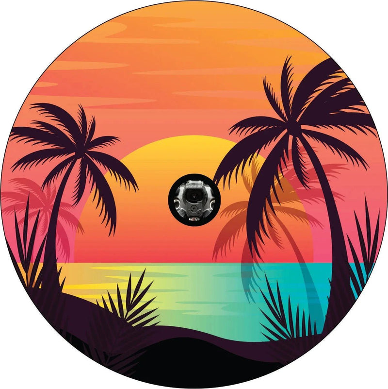 Sunset Beach Spare Tire Cover - Goats Trail