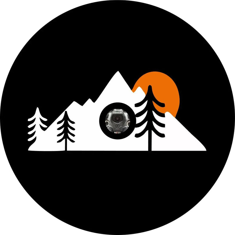 Sunset on the Mountain Spare Tire Cover - Goats Trail