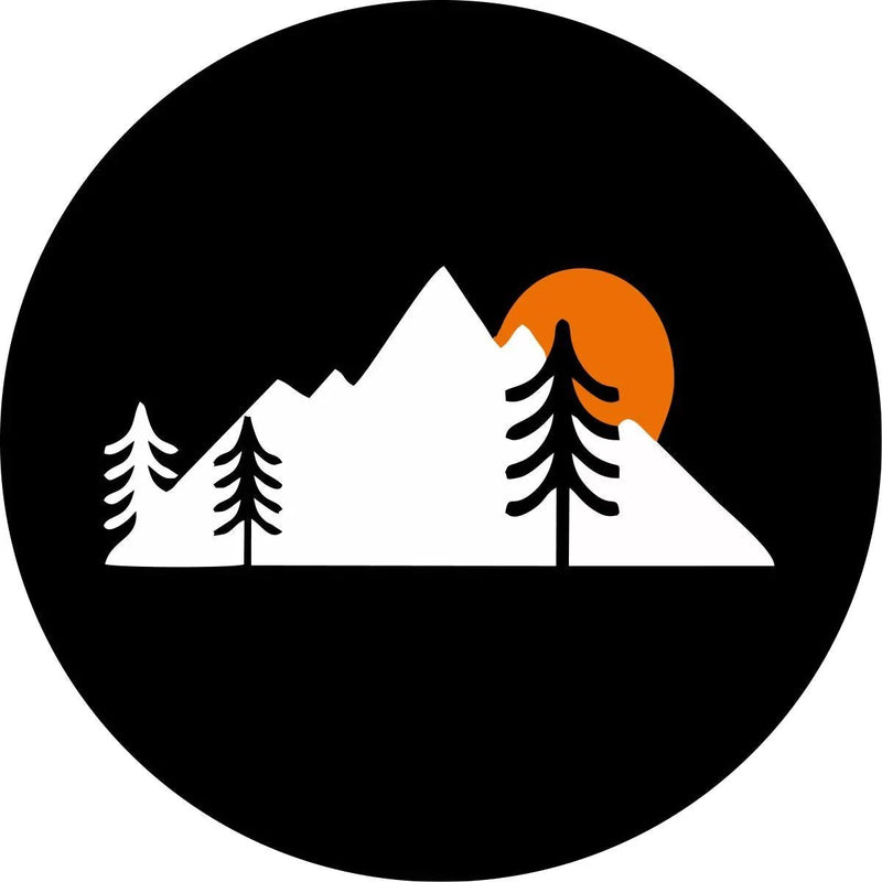 Sunset on the Mountain Spare Tire Cover - Goats Trail