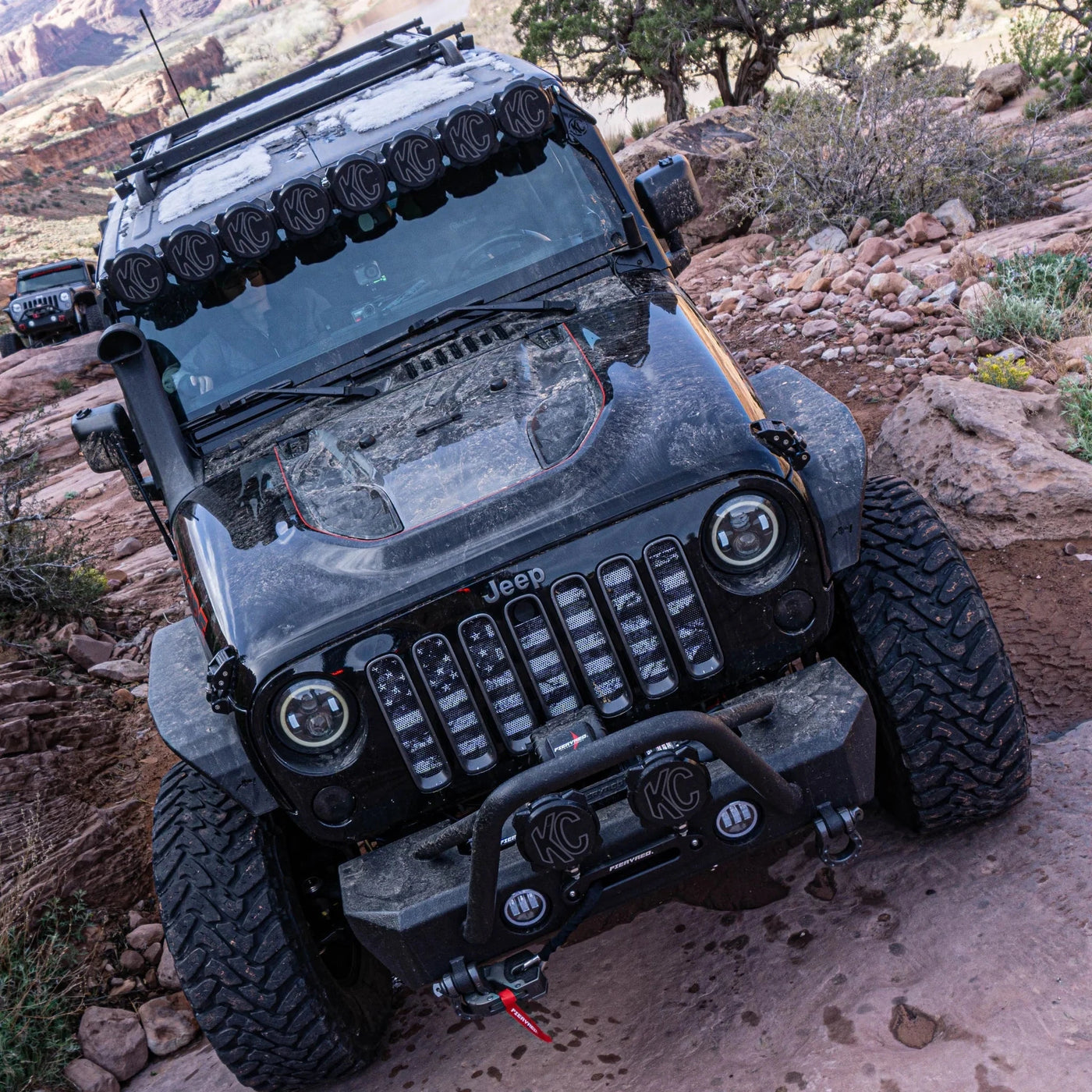 Tactical Distressed American Flag Grille Insert Jeep Grille Insert