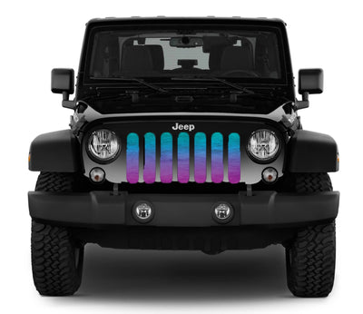 Teal Ombre Jeep Grill Insert - Goats Trail Off-Road Apparel Company