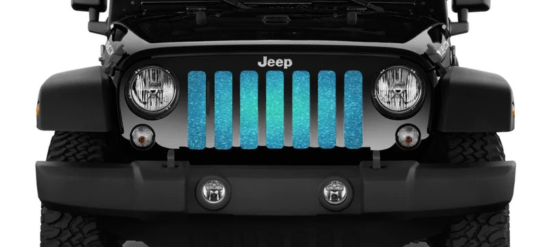 Teal Ombre Sparkle Flex Grille Insert - Goats Trail
