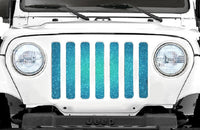 Teal Ombre Sparkle Flex Grille Insert - Goats Trail