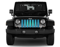 Teal Ombre Sparkle Flex Grille Insert - Goats Trail