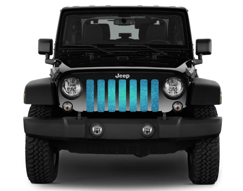 Teal Ombre Sparkle Flex Grille Insert - Goats Trail