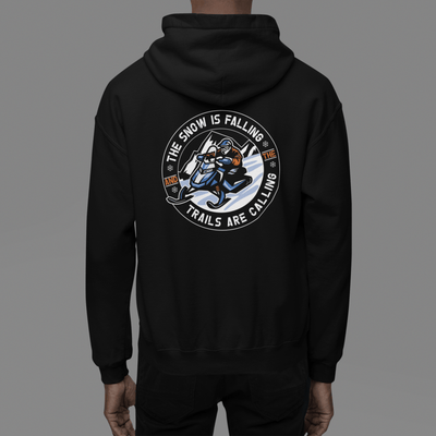 The Snow is Falling the Trails Are Calling Hoodie - Goats Trail Off-Road Apparel Company