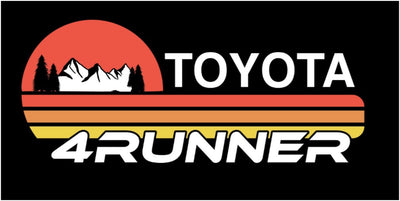 Toyota 4Runner Retro Rectangle Sticker - Goats Trail Off-Road Apparel Company