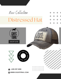 Vintage Distressed Trucker Cap - Goats Trail
