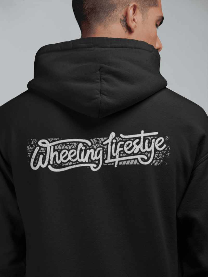 Wheeling Lifestyle Black Zip - Up Hoodie - Goats Trail