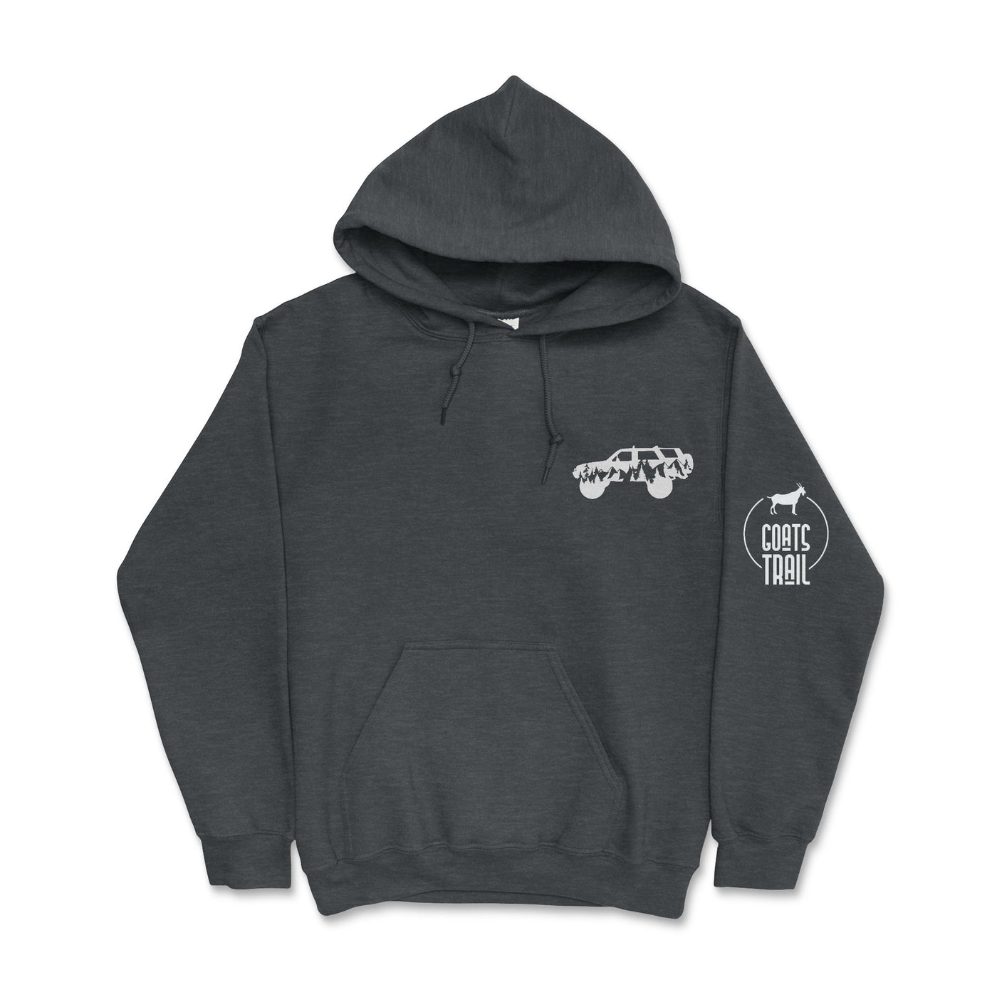 White 4Runner Hooded Sweatshirt - Goats Trail Off-Road Apparel Company