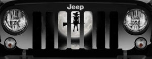 Witch on her Broom Jeep Grille Insert - Goats Trail Off-Road Apparel Company