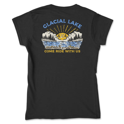 Women's Glacial Lake Come Ride With Us Tee Black / Small Women's Fit T-shirts