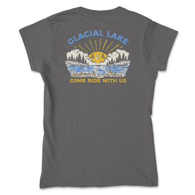 Women's Glacial Lake Come Ride With Us Tee Gunmetal / Small Women's Fit T-shirts
